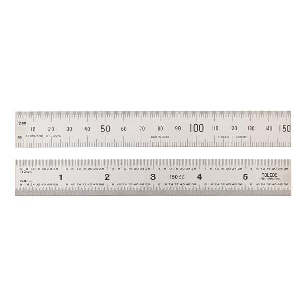 Stainless Steel Rule Double Sided Metric Imperial 300mm