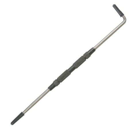 Heavy-duty 230mm machinist's scriber with dual tips for precise marking on metal, glass, and ceramics. Durable metal construction.