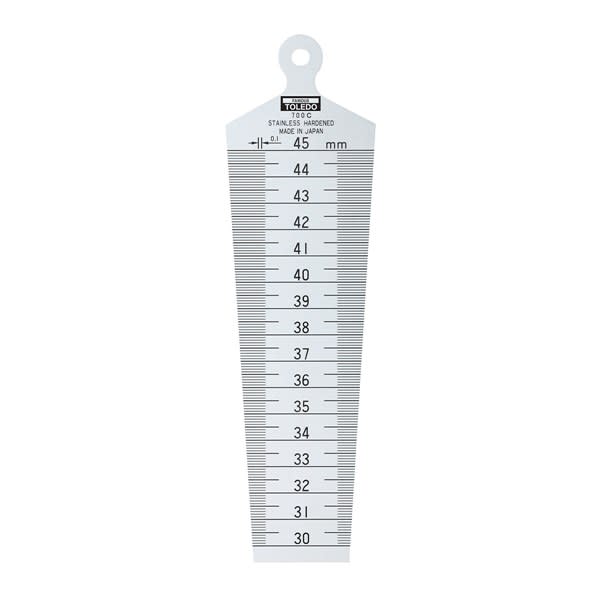 Taper Gauge With Hanger Hole 30 - 45mm
