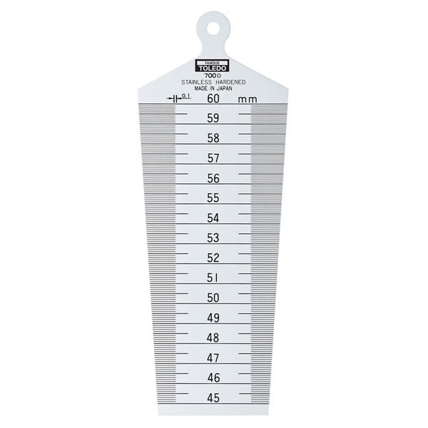 Taper Gauge With Hanger Hole 45 - 60mm