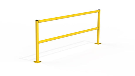 PedSafe Barrier Starter Bay: modular pedestrian handrail system with ribbed handrail for safety and stability in high-traffic areas.