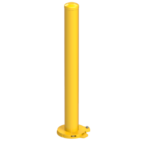 DexSafe Removable Surface Mount Bollard, 1080mm tall, durable, lockable for traffic control and asset protection.