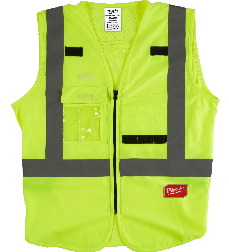 Milwaukee, Hi Vis Safety Vest - Yellow (Size: 23X)