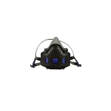 3M Secure Click Half Face Respirator HF803SD-Large, designed for comfort, protection against gases and particulates, with speaking diaphragm.