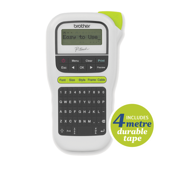 Brother PTH110 Compact Handheld Label Printer-Each