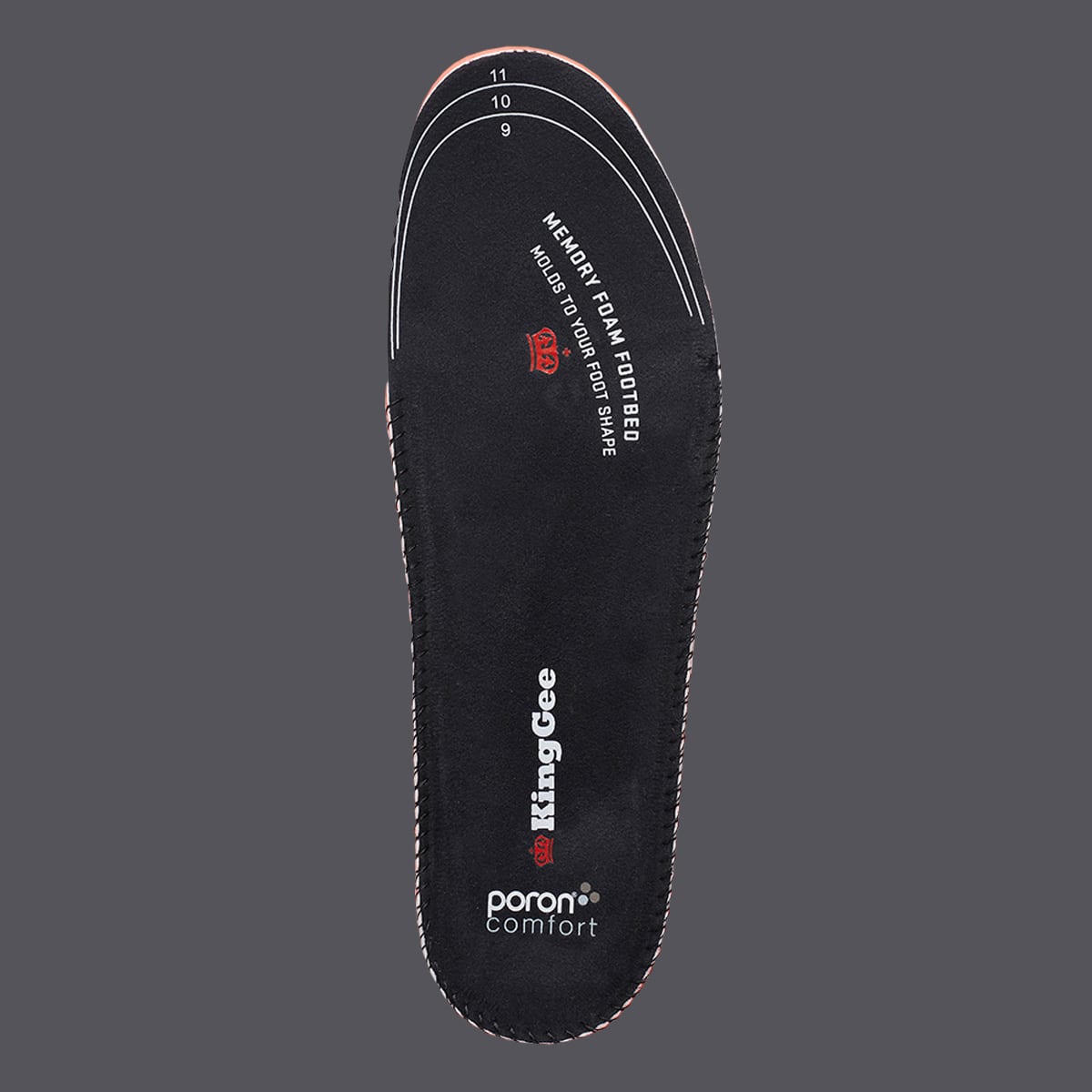 KingGee Tradie Insoles - Black - 6/8