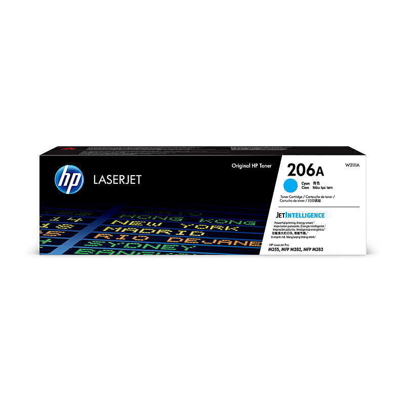 HP 206A Cyan LaserJet Toner Cartridge W2111A (Each)