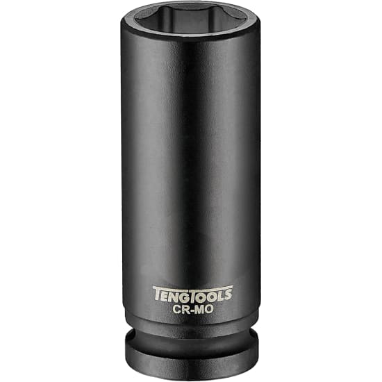 Teng 1/2" Drive Deep Impact Socket 23mm, designed for high-torque automotive repairs with a durable deep well for recessed fasteners.