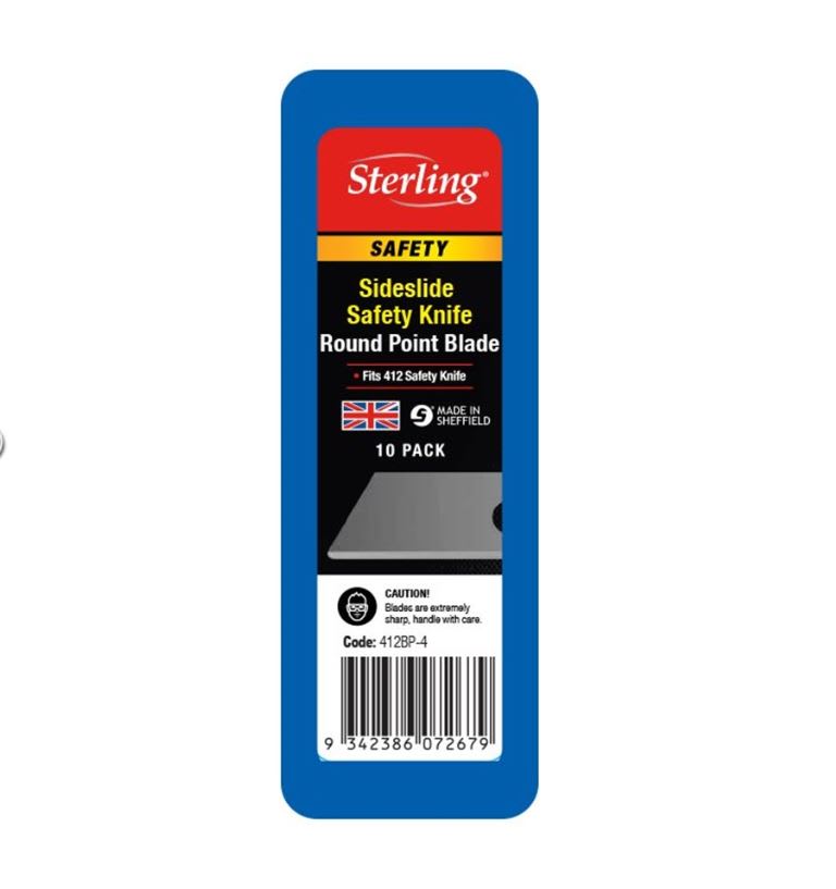 Blade for Sterling Knife - Rounded Edge/Bluntpoint 10 (Pack)