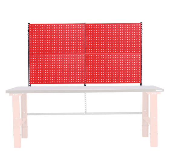 Teng TWB Work Bench Add On Panel Set with 4 durable panels for organizing tools using a versatile square hole system.