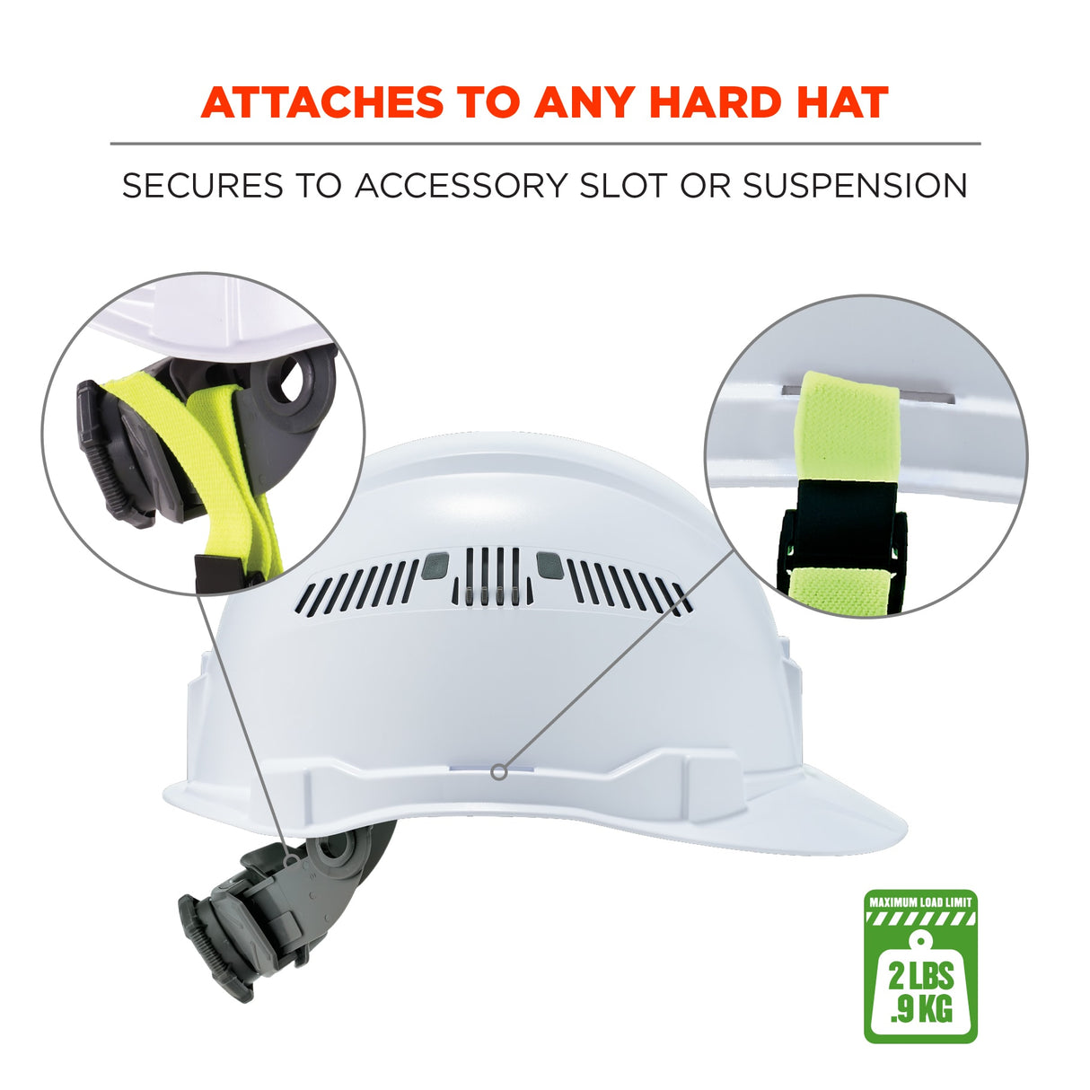 Ergodyne - Squids 3155 Elastic Hard Hat Lanyard