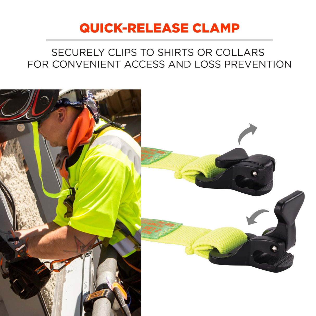 Ergodyne - Squids 3155 Elastic Hard Hat Lanyard