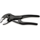 Knipex Cobra XS 100mm multigrip pliers showcasing slim design, 11 adjustment positions, and durable hardened teeth for optimal grip.