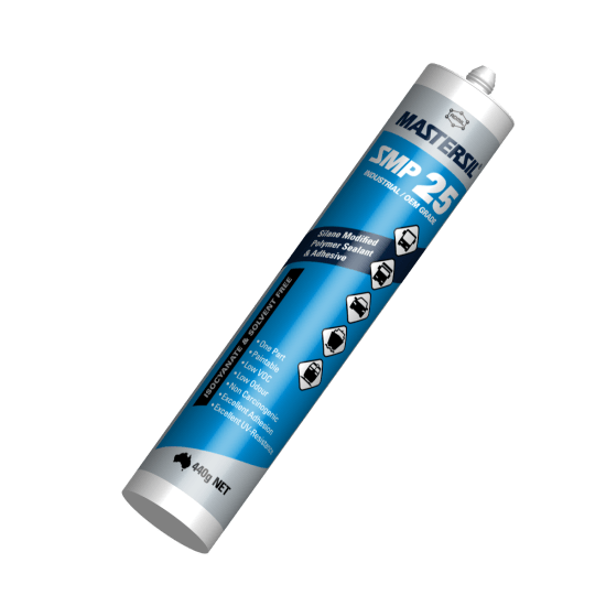 Admil Matersil SMP 25 Black 300ml sealant, high-strength, UV resistant, solvent-free, ideal for automotive and marine applications.