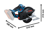 Bosch GKM 18V-50 Cordless Metal Circular Saw 136mm (Skin Only)