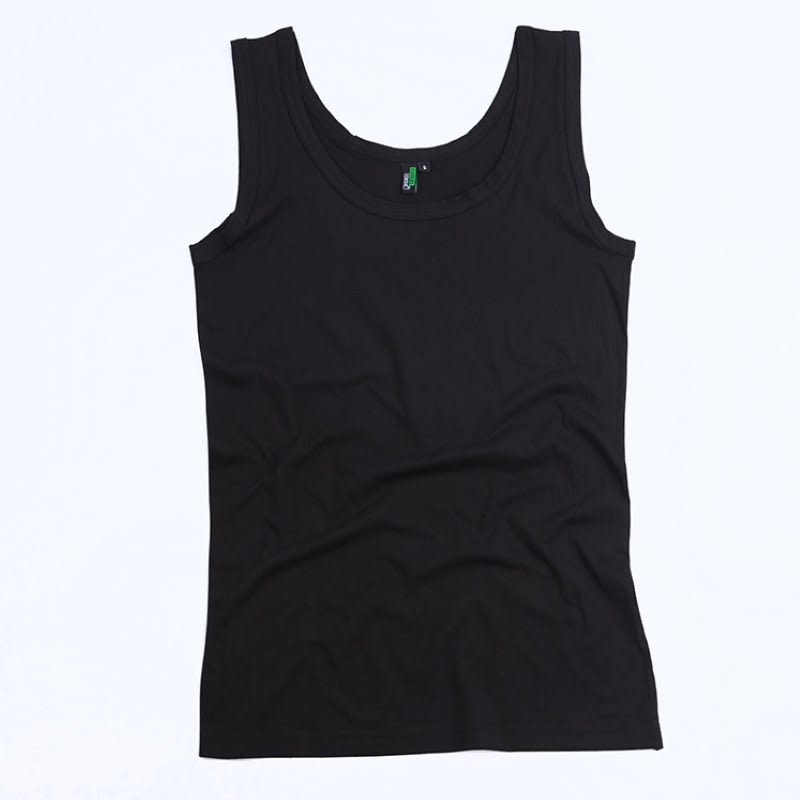 C-Force, Classic Kiwi Adults Singlet, S190 - Black (Size: S)