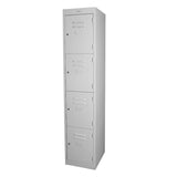 4 Door locker Padlatch Silver Grey 305mm Wide - Steelco