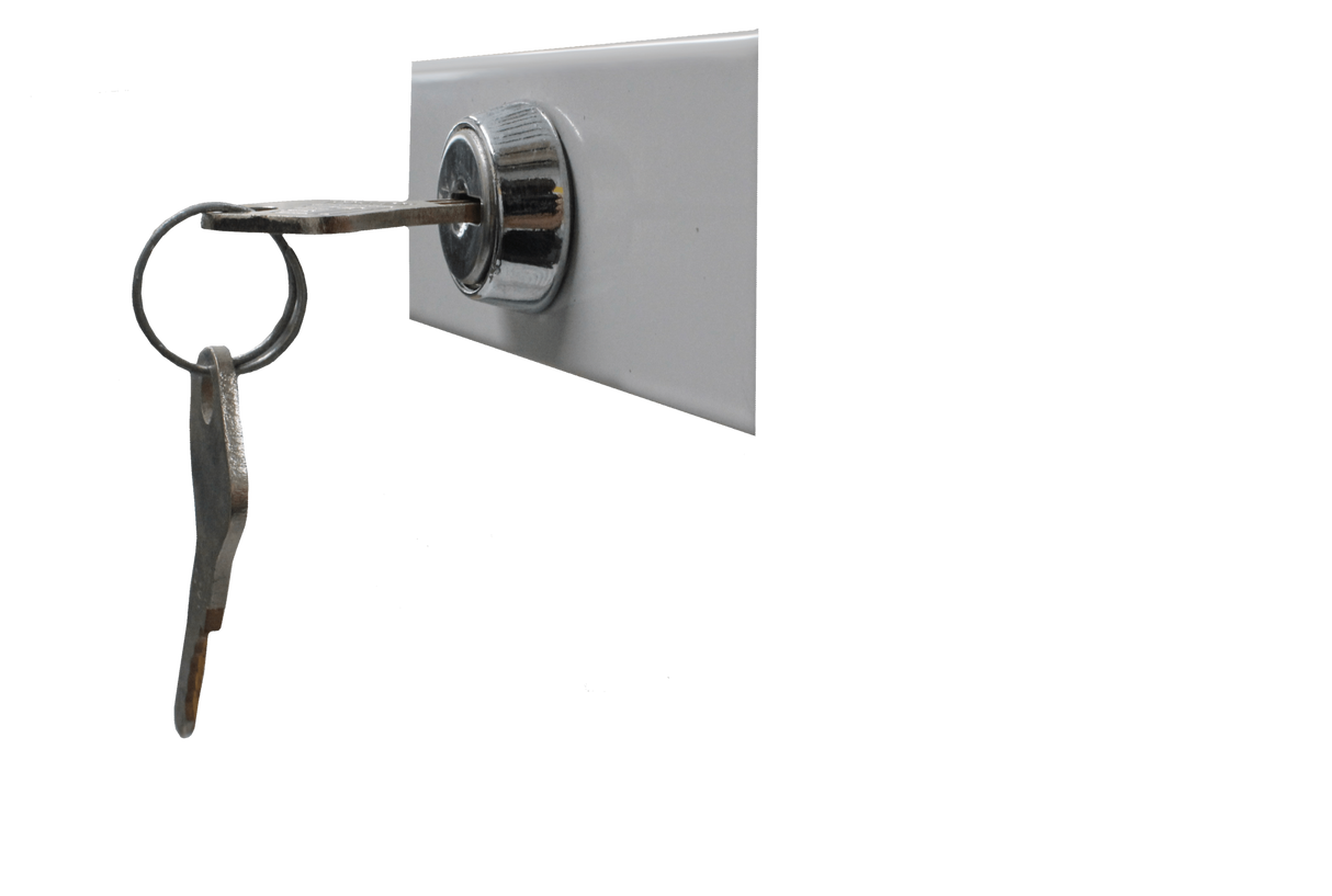 Steelco 2 Door locker Keylock Silver Grey 380mm Wide (Each)