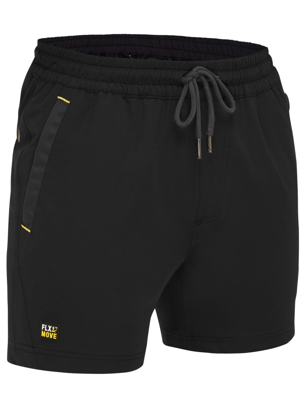 Bisley, FLX & MOVE Stretch Elastic Waist Short - Black (Size: 72)