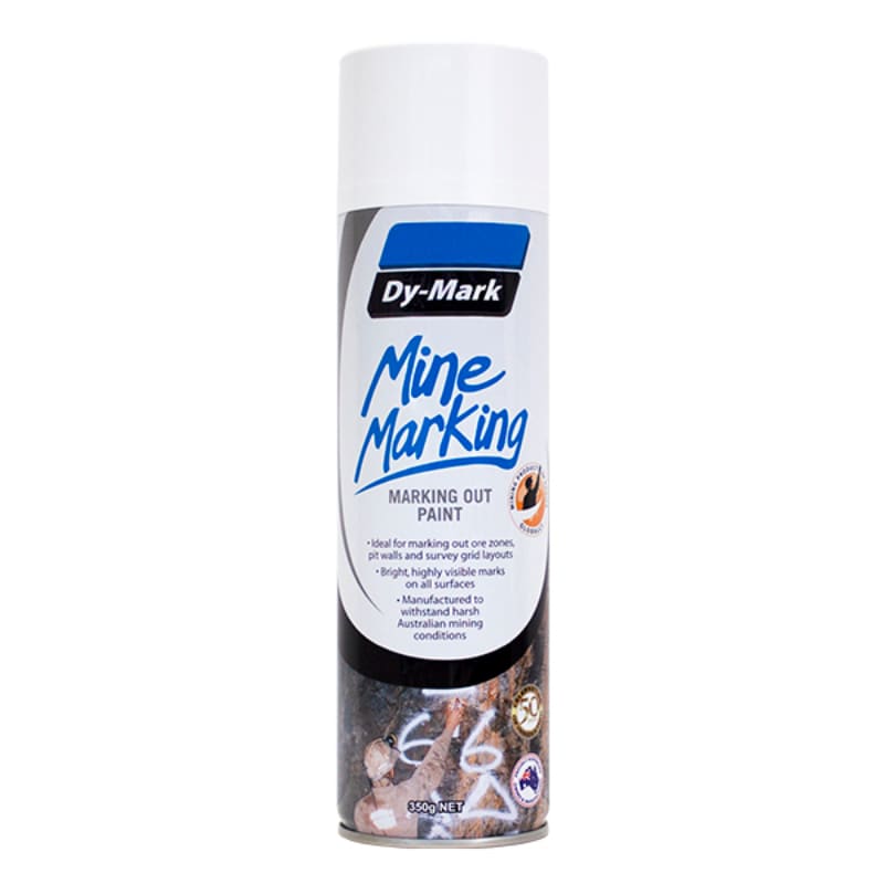 Dy-Mark Mine Marking White Paint 350g Pack of 12