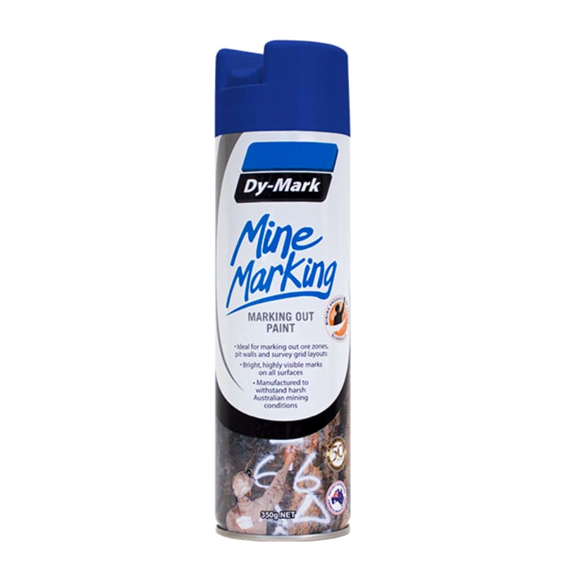 Dy-Mark Mine Marking Vertical Blue Paint 350g Pack of 12