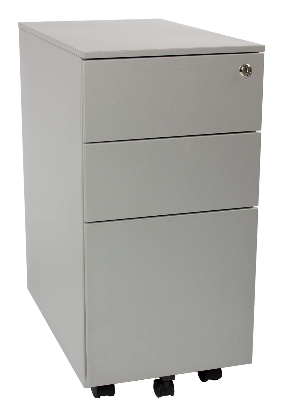 Slimline Pedestal Silver 300mm Wide - Steelco