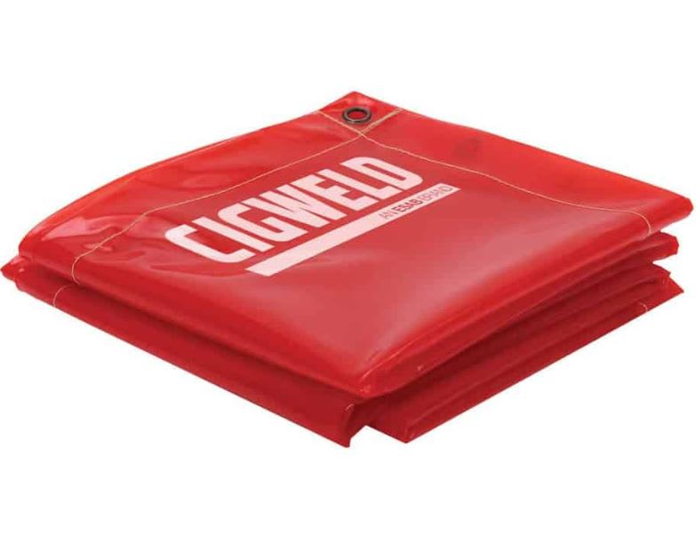 Cigweld Welding Curtain - Red 1.8m x 1.8m