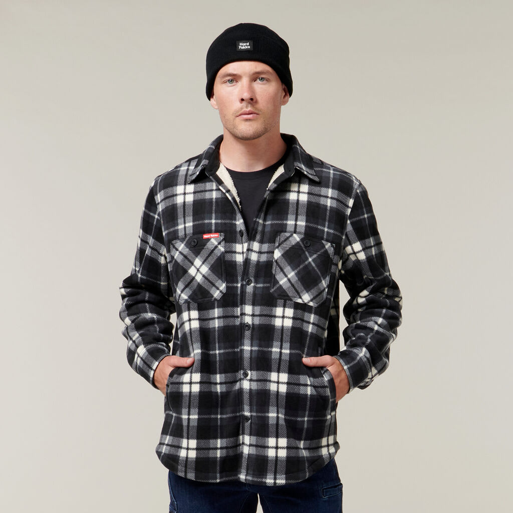 Sherpa Jacket with Free Beanie - Tornado (Size: 2XL)