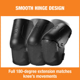 ProFlex 360 Rubber Cap Knee Pads Black (Pair)