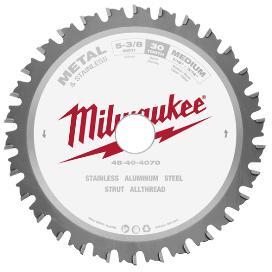 Milwaukee 30T Ferrous Metal Circular Saw Blade-5-3/8" (135mm)-Each