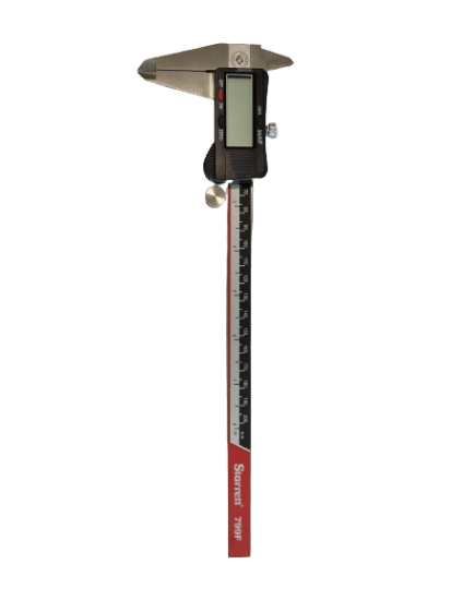 Starrett Digital Vernier Caliper - 300mm with LCD display, precise measurements, ergonomic design, and included sturdy case.