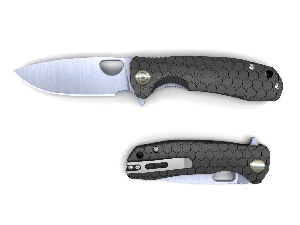 Honey Badger Flipper Knife - Black Large (Each)