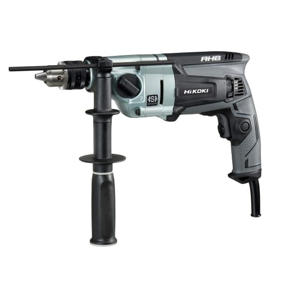 HiKOKI Engineers Drill with 860W motor, 2-speed gearbox, and durable 13mm chuck, ideal for heavy-duty engineering tasks.