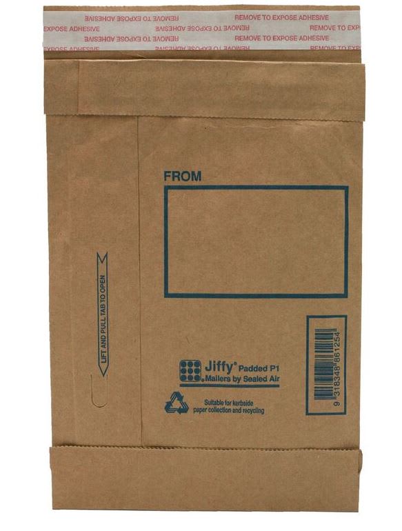 Jiffy P5 Padded Mailer Bag 265 x 381mm 100 (Case)