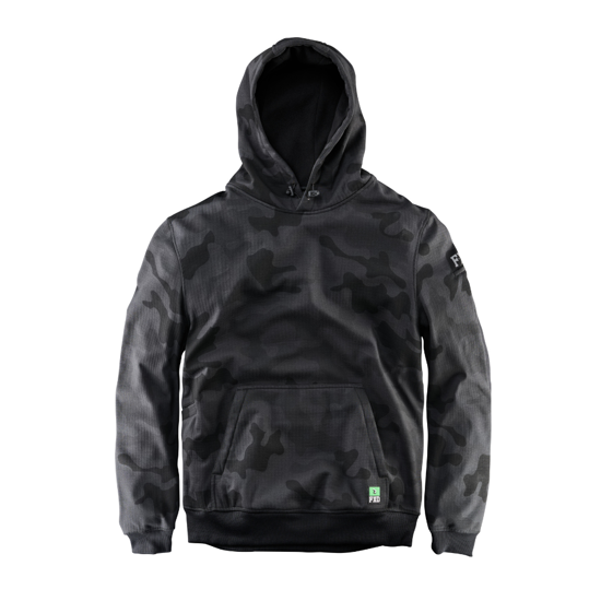 FXD, Fleece Hoodie, WF-1 (Each) - Black/Camo - Size: S