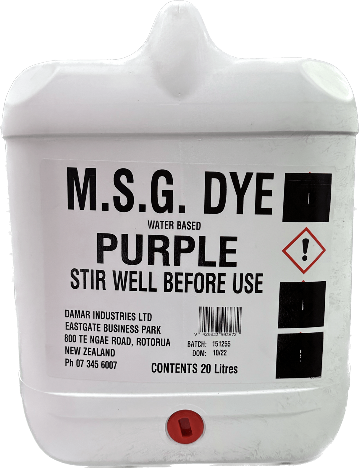 Damar Purple MSG Dye AAK2011 20 Litre