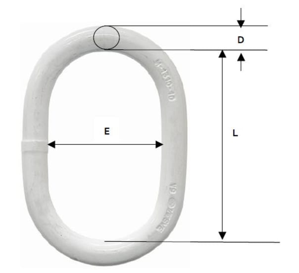 Bullivants Master Link G100 - 8mm - 2.5t, durable lifting connector for Grade 100 chain, strong, versatile, and safe for heavy loads.