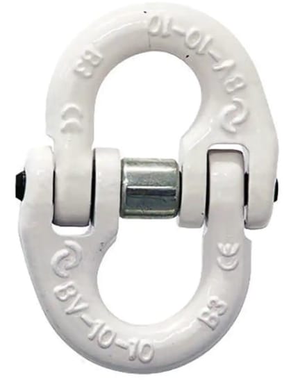 Bullivants Grade 100 6mm connecting link for heavy lifting, WLL 1.4t, 25% stronger than Grade 80, tested for safety.