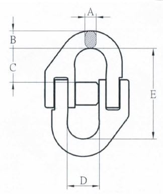 Bullivants Grade 100 Connecting Link - 13mm - 6.7t