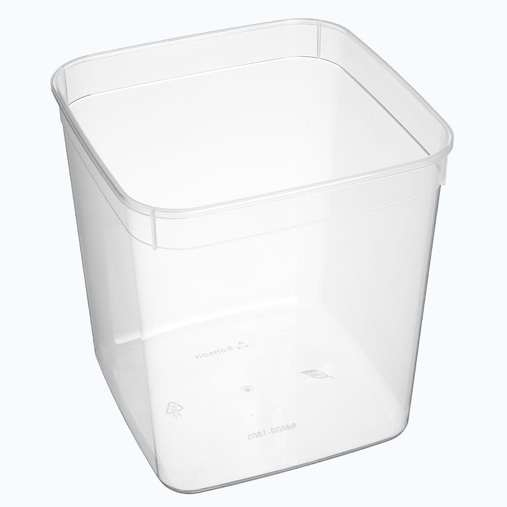 Bonson Clear Square Container 4800ML 10 (Pack)
