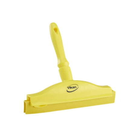 Vikan Hygienic Hand Squeegee with 2C Blade for efficient drying and pushing food in commercial kitchens, made of durable non-porous materials.