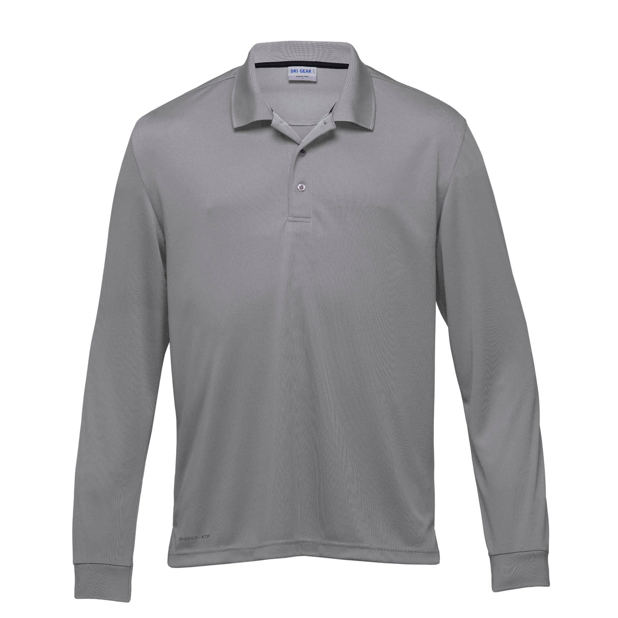 BMV, Dri Gear Long Sleeve Axis Polo, DGLAXP - ALUMINIUM (Size: 2XL)