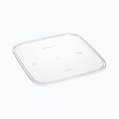 Clear square lids made of FDA-approved polypropylene, ideal for secure food storage and easy stacking, 10-pack from Bonson.