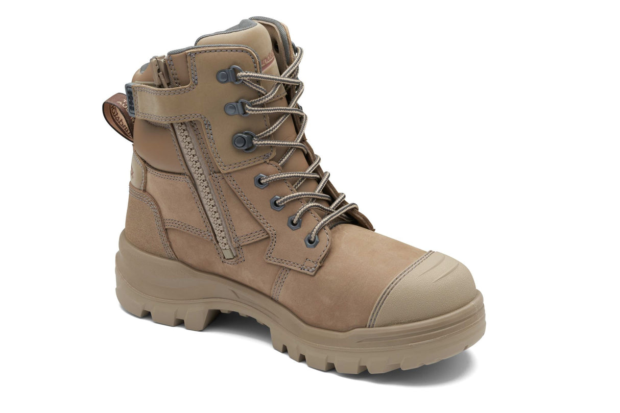 Blundstone 8063 Rotoflex Zip Sided Safety Boots - Stone - 11