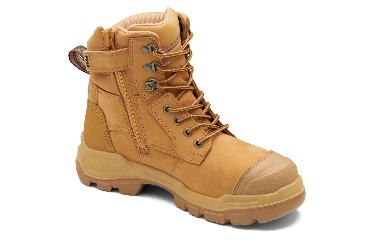 Blundstone 9060 Rotoflex Zip Sided Safety Boots - Wheat - 10
