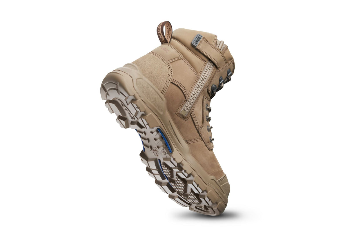 Blundstone 9063 Rotoflex Zip Sided Safety Boots - Stone (Size: 05)