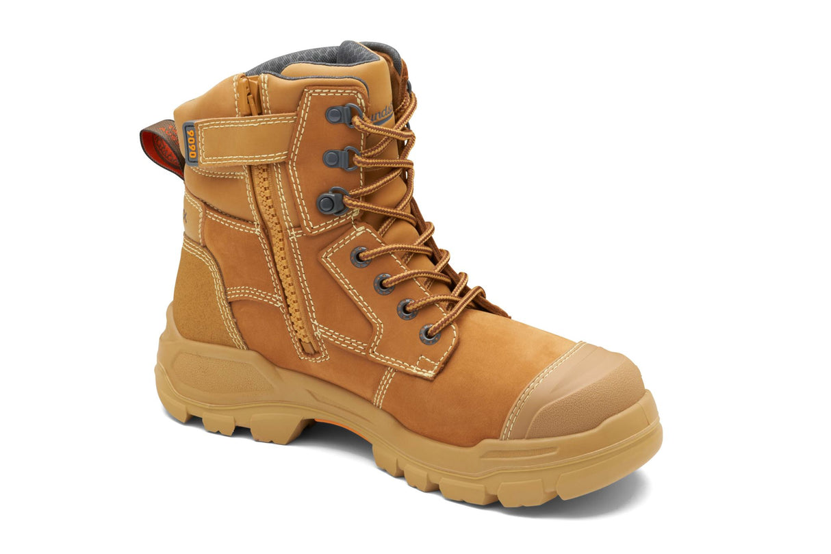 Blundstone 9090 Rotoflex Zip Sided Safety Boots - Wheat - 08