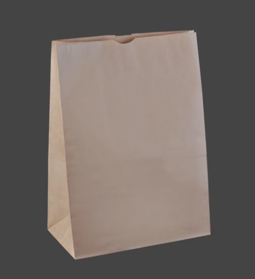 Large eco-friendly Paper Kraft Checkout Bags, 280 x 150 x 455mm, sturdy 80 GSM, ideal for retail and e-commerce use.