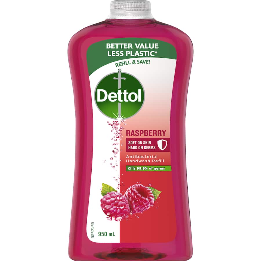 Dettol Hand Wash Refill Raspberry 950mL