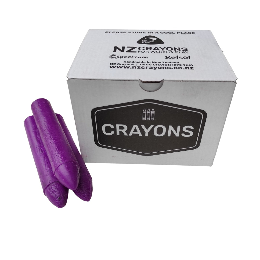 Spectrum Giant Soft Marking Crayon Fluoro Purple 20 (Box)